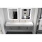 Castello Usa Nile 84-inch Gray Vanity Set with White Top and Gold Handles CB-MC-84G-GLD-2053-WH - alternate 3